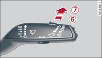 Avant/allroad: Accionamiento del limpialuneta